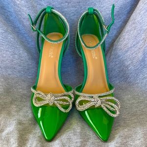Shoe Dazzle Bosphorus Green Pumps